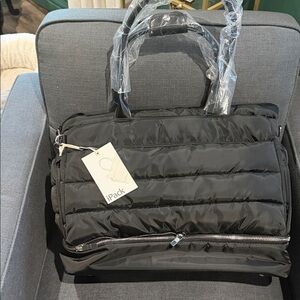 Black Travel Duffel Bag for Women